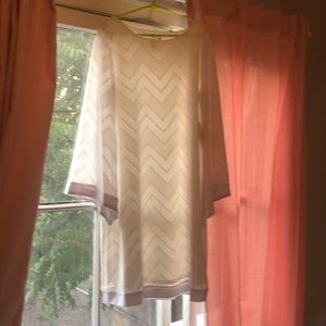 A flowy white comfortable dress